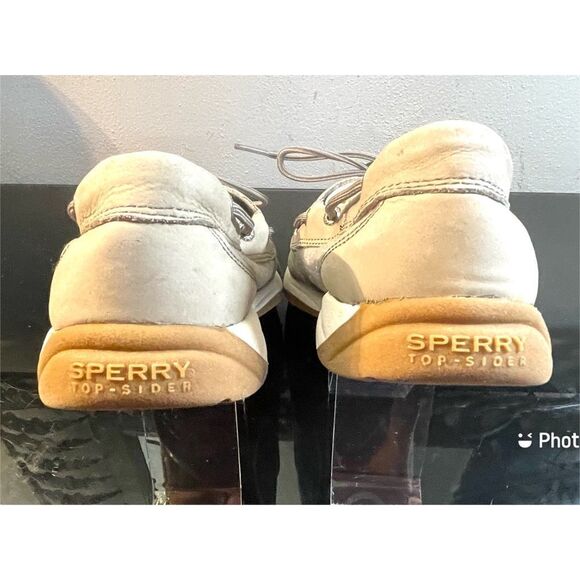 Sperry Top Sider Songfish STS 95674 Women’s Boat Shoes Leather Gray SZ 9.5 M - Picture 3 of 8